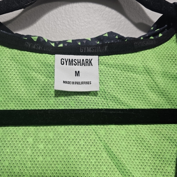 Gymshark Sport Windbreaker Jacket Men's Size Medium Fluo Lime Green Black A2A7I - Picture 4 of 9